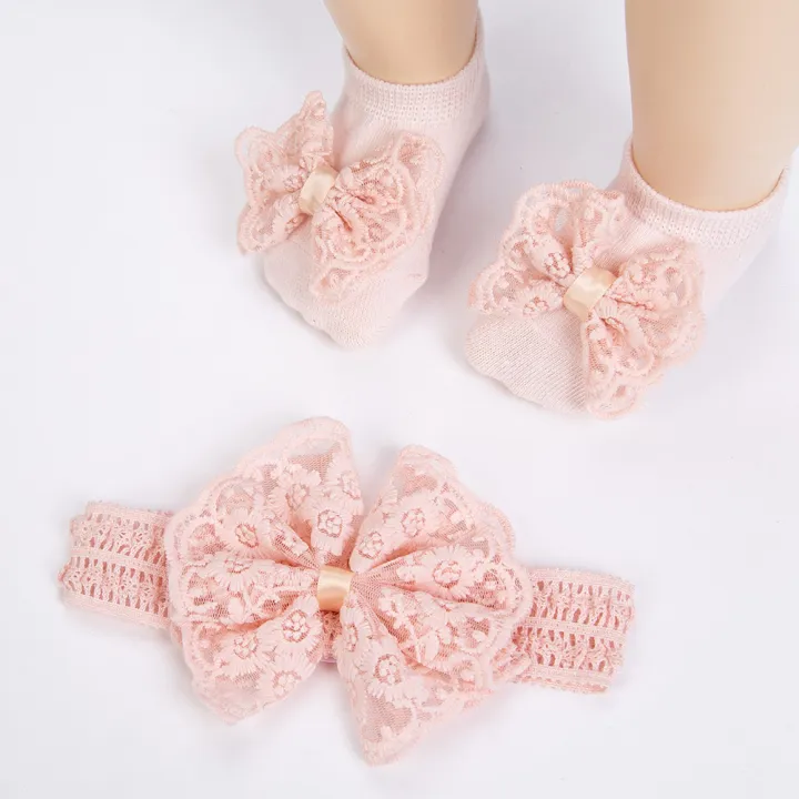 3Pcs/Set%20Cream%20Lace%20Baby%20Headbands&Socks%20Newborn%20Princess%20Girls%20Wide%20Rhinstone%20Pearl%20Eastic%20Hairbands%20Kids%20Headwear%20Photo%20Props%20-%20Image%203