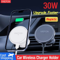 30W Magnetic Car Wireless Charger macsafe for iPhone 12 13 14 15 Pro Max Mini Air Vent Car Phone Holder Stand Fast Car Charging.