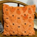 ‌Halloween Ghost Plush Pillowcase Square Cushion Cover Spooky Decor Soft Fleece Insert Cozy Home Decor Holiday Gift. 