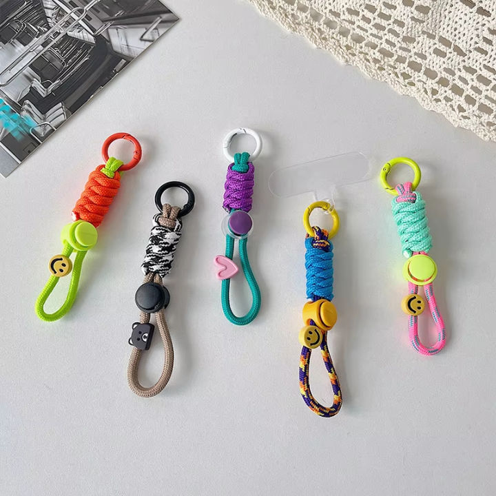 Fashion Keyring Creative Braided Lanyard Keychain For Phone Case Women ...