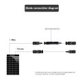1 pcs PV Diode PV Connector IP68 Waterproof with 30A 20A 15A 10A Diodes solar cell panel Parallel Connection protection for PV. 