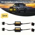 1/2/4PCS H8 H9 H11 LED Canbus Anti Flicker Bulb Error Decoder Resistor Canceller Adapter for Car Headlight Fog Light. 