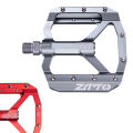 ZTTO MTB Bearing Aluminum Alloy Flat Pedal Bicycle Good Grip Lightweight 9/16 Pedals Big For Gravel Bike Enduro Downhill JT01. 