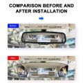 Wide Angle Convex Rearview Mirror Anti-Glare HD Glass Large Vision Car Interior Monitor for Baby Child Seat View Universal Auto. 