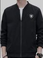 Men's stylish and comfy fleece zipper bomber jacket. 