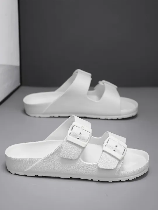 Summer%20Men's%20Casual%20Simple%20Solid%20Color%20Buckle%20Plastic%20Slip-On%20Flat%20Heel%20Adjustable%20Slippers%20-%20Image%205