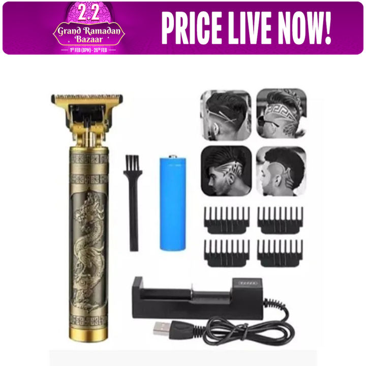 Hair Trimmer Vintage T9 Hair Cutting Machine Recharge Professional Cordless Hair TrimmeR