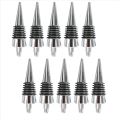 10 Pcs Thread Wine Bottles Metal Stoppers Set,Blank Bottles Stopper Gifts for Wedding Wine Party. 