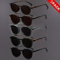 5PCS Retro Small Round Sunglasses Men Women Lightweight Vintage UV400 Lenses Fashion Shades. 