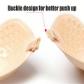 1Pair Women Invisible Underwear nubra Breast Patch Tow-Color Hypoallergenic Mango Cup bra Silicone Non-Falling Off Thin. 