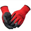 1 Pair High Quality Red Nylon Safety Hand Gloves Protect Your Hand Safely. 