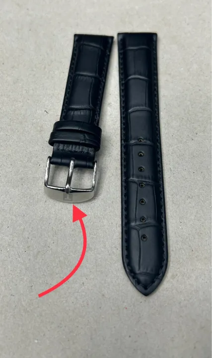 18mm 20mm 22mm Genuine Leather Watch Strap Black Color Watch Accessories