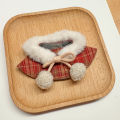 Plush Doll's Clothes for Mini Labubu 4.0 for Love Series Christmas Clothes Classic Grid Dress Cloak Set Clothing. 