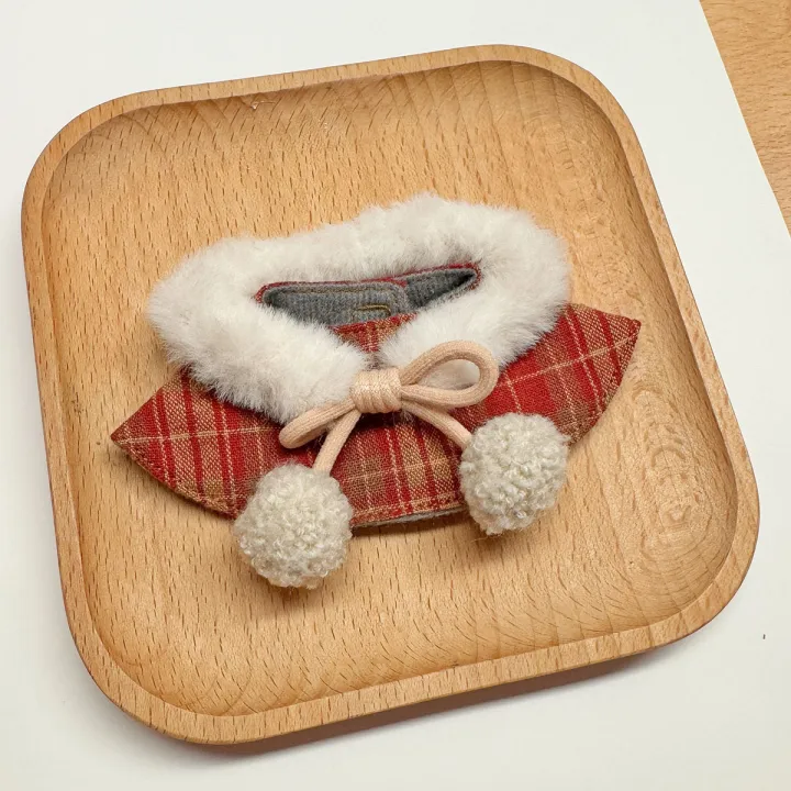 Plush%20Doll's%20Clothes%20for%20Mini%20Labubu%204.0%20for%20Love%20Series%20Christmas%20Clothes%20Classic%20Grid%20Dress%20Cloak%20Set%20Clothing%20-%20Image%207