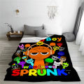 Sprunki Incredibox Game Soft Fuzzy Plush Throw Blanket for Couch Bed Multi-Sized Napping Bedspread All Seasons Comforter. 