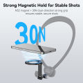 TELESIN Mobile Phone Magnetic Stand For Iphone 16 15 14 13 12 Andriod Phone Two Claw Adapter For Smart phone Magnetic mount.