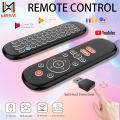 W1 PLUS Air Mouse Remote Control 2.4G RF Wireless Mini Keyboard Smart Gyroscope Keyboard Sense Anti-loss IR for  Android TV Box. 