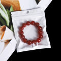 30-100pcs White Plastic Self Sealing Jewelry Bag Ring Necklace Bracelet Ziplock Storage Holder Bag Anti-oxidation Jewelry Bag.
