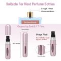 5ml Empty Perfume Refill Atomizer – Portable Travel Spray Bottle with Durable Metal Body. 