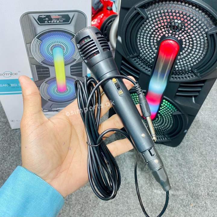 Greatnice%20Gts-1702%20Bluetooth%20Wireless%20Portable%20Outdoor%20Speaker%20Dual%208%20Inch%20With%20Wired%20Microphone%20-%20Image%204