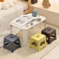 Lightweight Folding Step Stool Multi Purpose Handheld Thickened Footstool Non-Slip Plastic Small Benches Kitchen. 