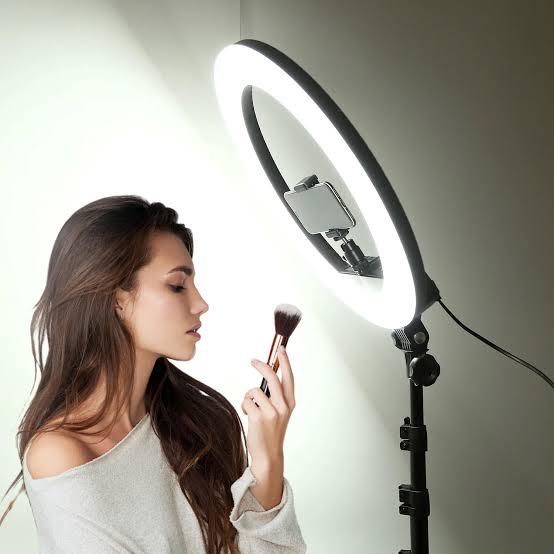 12 Inch LED Ring Light with Adjustable Stand & Phone Holder for Live Streaming, Video Recording, Photography, and Makeup Tutorials