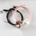 Hug Bear Couple Magnetic Friendship Bracelet. 