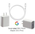 Google 30W USB-C Charger Fast Charging Pixel Phone Charger. 