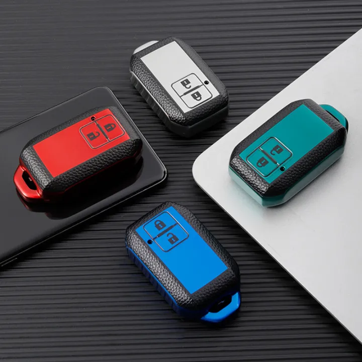 TPU%20Car%20Key%20Case%20Cover%20For%20Suzuki%20Swift%20Wagon%20R%20Jimny%20Sierra%20Spacia%20Ertiga%202%20Buttons%20Auto%20Key%20Fob%20Shell%20Protect%20Accessories%20-%20Image%202