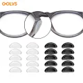 10 Pairs/Packs Adhesive Nose Pad, Eyeglass Nose Pads Stick On Silicone Anti-Slip for Sunglasses Thin Nose Pads Eyeglasses. 