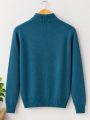 Full Sleeves Quarter Zip High Neck Sweater For Men's / Men's Winter Woolen Jersey / Men's Winter Collection. 