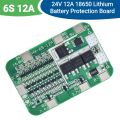 6S 12A 24V PCB BMS Protection Board For 6 Pack 18650 Li-ion Lithium Cell Module. 