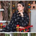 black and white Dress unstich 3piece Muhram ul haram collection. 