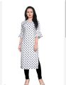 polka dot fabric unstitched shirt with striped trouser cotton 2 pc set. 
