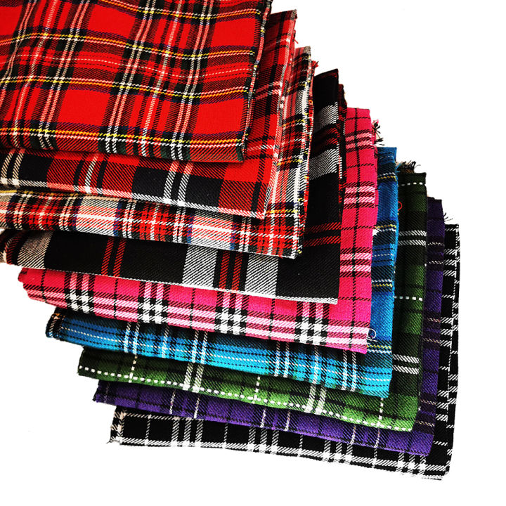 1-3%20Yard%20Medium%20Thick%20Classic%20and%20Stylish%20Scottish%20Checks%20Polyester%20Cotton%20Fabric%20for%20Sewing%20Ladies%20Skirt,Tartan%20Designer%20Fabric%20-%20Image%203