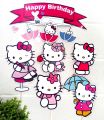 Hello Kitty Theme Printable Picture Cake Topper Pack for To Decorate the Cake. 