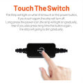 LED Strip Light Flexible Neon Led Touch Switch Dimmer Adjust Brightness Controller with DC Plug for 12V-24V Adjustment 2835 5050. 