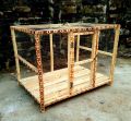Big Wooden Bird Cage Very Beautiful (Size 35 x 24 x 24 inches) For Parrots Finches Poultry Chicken. Macaw - African Grey - Raw - Parrot - Canary - Finches - Gouldians - Budgies. 