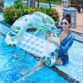 U-shaped Inflatable Air Mattress Mesh Floating Lounge Chair Outdoor Water Sports Inflatable Mattress with Cup Holder Summer ﻿. 