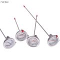 〔YY24〕1 Pc Thermometer Kitchen Tools Probe Thermometer Milk Coffee Food Meat Gauge Stainless Steel Cooking Temperature Meter. 