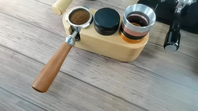51mm 53mm 58mm Espresso Tamper Coffee Barista Flat Base Coffee Tampers With Wood Handle