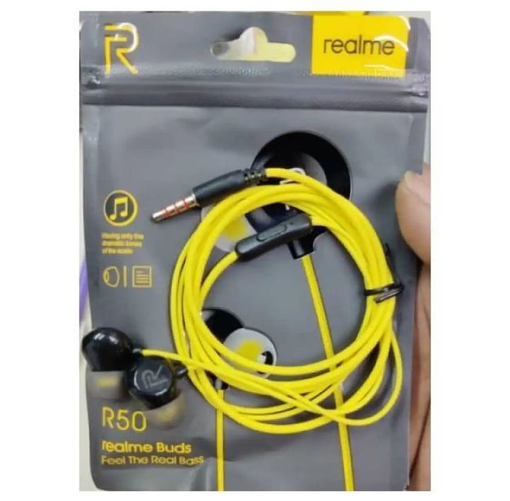 Realme_Hand free universal Earphones Best Universal Stereo for Android and PUBG Real Gamming Watching Movies