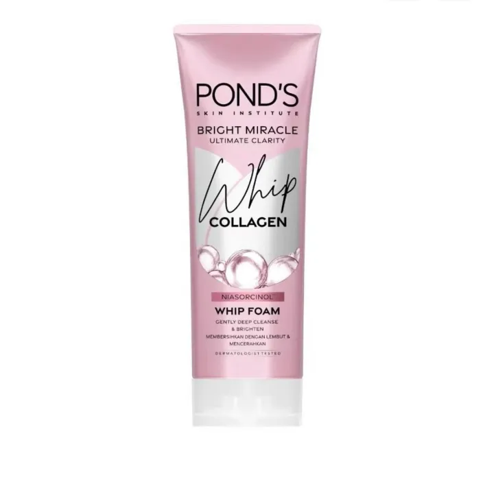Pond%E2%80%99s%20Bright%20Miracle%20Whip%20Collagen%20Foam%20100g%20%7C%20Deep%20Cleansing%20&%20Brightening%20Face%20Wash%20with%20Niasorcinol%E2%84%A2%20%7C%20Gentle%20Whip%20Formula%20for%20Radiant%20Skin%20-%20Image%203