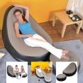 Inflatable Lounge Chair with Footrest, Portable Inflatable Seats, Flocked Sofa, Inflatable Chair, Lazy Inflatable Single Sofa Bed for Indoor and. 