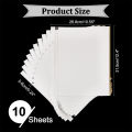 24 Sheets 4-Tab Binder Dividers A4 Plastic Blank Index Dividers Office Subject Dividers Colorful Loose Leaf Binders Multipunched. 
