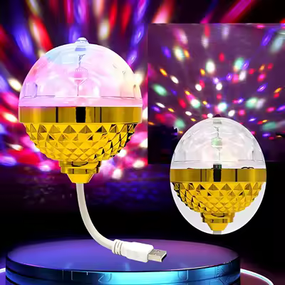 Auto-Rotating RGB LED Stage Light Bulb