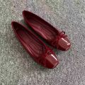 Spring New French Square Toe Flat Shoes - Women's Shallow Bowknot Casual Mary Jane Flats, Comfortable Versatile Daily Pumps 2026.