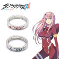 Anime Darling In The Franxx Cosplay Ring HIRO ZERO TWO Adjustable Opening Rings For Couple Love Fashion Jewelry Accessories. 