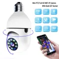 2MP 2.4G E27 Bulb Security Monitor Cam Wireless Automatic Human Tracking Night Vision Full Colour Surveillance Camera. 