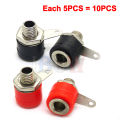 New 4mm Red Black Male Female Banana Plug Audio Speaker Jack Amplifier Adapter Screw Terminal Binding Post Socket Connector. 